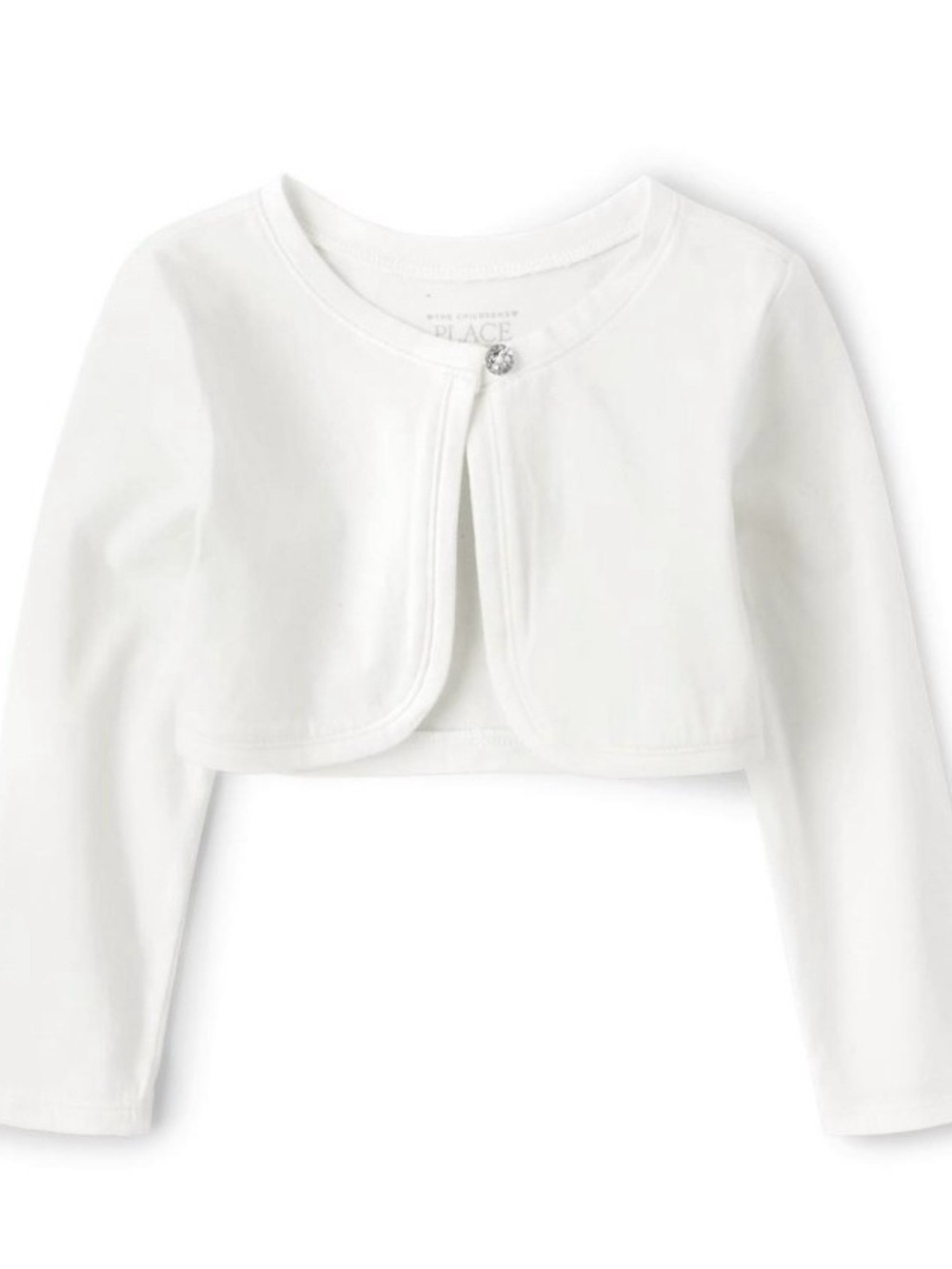 NWT The Children's Place White Girls Cropped Bolero - Small 5/6